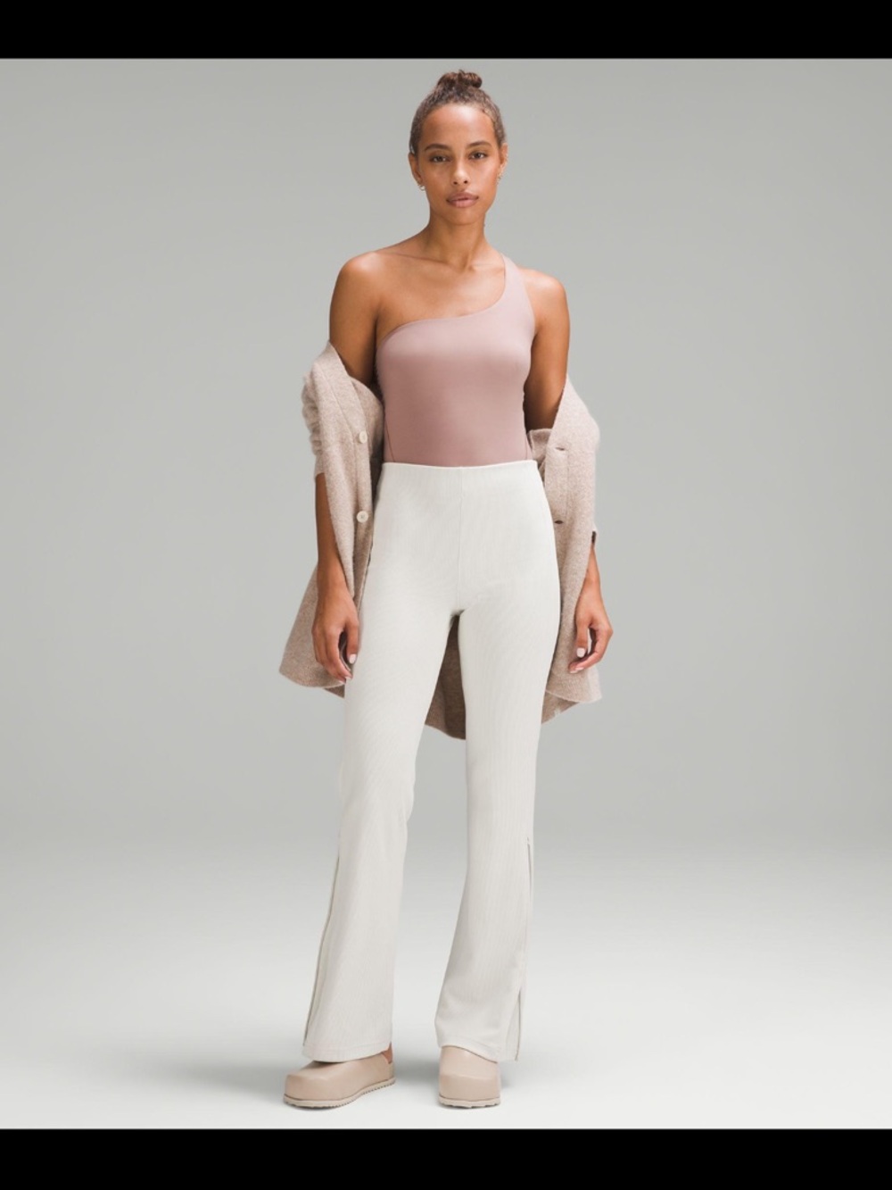 Lululemon Wundermost Ultra-Soft Nulu Asymmetrical (One-Shoulder) Bodysuit